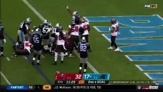 Teddy Bridgewater runs it in for a touchdown Buccaneers Vs Panthers