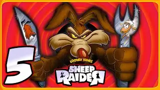 Sheep Raider / Sheep, Dog 'n' Wolf  Walkthrough Part 5 (PS1) 100% 🐑,🐶&🐺