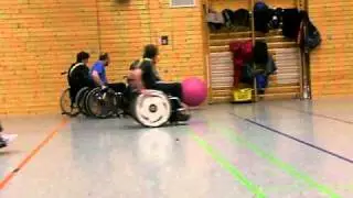 Rollstuhltraining SpVgg Neckarelz Rollstuhlsport 
