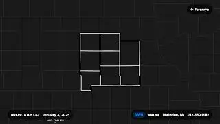 NOAA Weather Radio &middot; WXL94 Waterloo, Iowa &middot; Broadcast Cycle &middot; 01/03/25