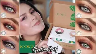 ICOICE Unboxing Review lentes de contacto de color super naturales! IMPRESIONADA!😱@ICOICE