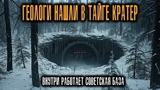 ГЕОЛОГИ НАШЛИ В ТАЙГЕ КРАТЕР    ВНУТРИ Работает СОВЕТСКАЯ БАЗА 1952 Года