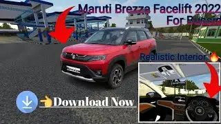 MARUTI SUZUKI BREZZA Bussid Mod With REALISTIC INTERIOR 🔥