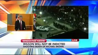 Prosecuting attorney McCulloch announces no indictment