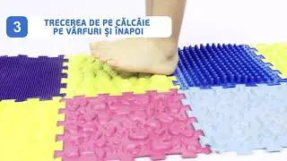 Covoraș ortopedic pentru masaj Ortek Puzzle Mix