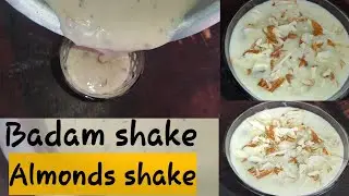 How to make Badam shake|How to make Almond milk shake|Badam milk shake|#badamshake #almondmilkshake