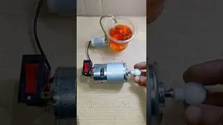 How 775 Dc Motor Tried To Powering Mini Water Pump #dcmotor #tech #shorts