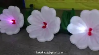 Inflatable Flower Chain Decoration with Led Light for party wedding