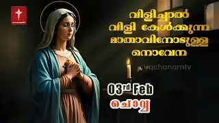 03 February 2026 | വിളിച്ചാൽ വിളി കേൾക്കുന്ന മാതാവിന്റെ നൊവേന  | VachanamTV #novenaprayer #novena