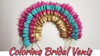 How to use Floral Spray paint in Bridal Venis | Coloring Real flowers