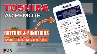 Кнопки и функции пульта дистанционного управления Toshiba AC (модель: RAS-07BKV-E) | Руководство ...