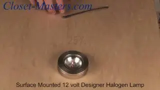 Surface Mounted 12 volt Designer Halogen Lamp