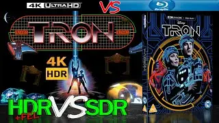 TRON 1982 HDR WCG ANALYSIS 4K UHD Blu Ray REVIEW vs 1080p BD SDR 100nits #TRUE_DIFFERENCE