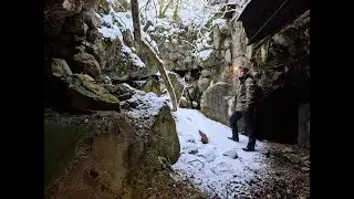 Panzerwerki skąpane w śniegu - MRU zimą - wycieczka naziemna w okolicy Pętli Boryszyńskiej (1/4)