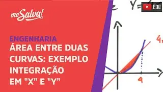 Me Salva! INT20 - Área entre duas curvas: Exemplo com integração em 