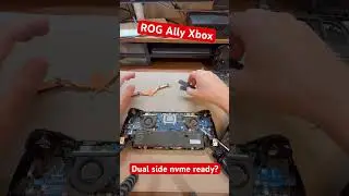 ROG Ally Xbox - dual sided nvme ssd ready? (And a look at cooling) #rogallyxbox