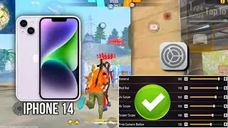 iPhone 14 free fire sensitivity setting ⚙️ | iPhone 14 free fire headshot setting ⚙️