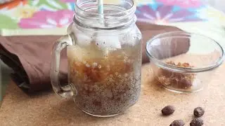 Nuoc Hot E Duoi Uoi (тайский напиток из семян базилика с орехом мальва)