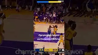 Steph Curry gives Lebron Props after Golden State Warriors lose series to the Lakers 😳 #shorts