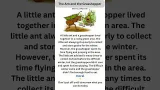 The Ant and the Grasshopper | Short Stories | English Stories | Learn English Through Stories |