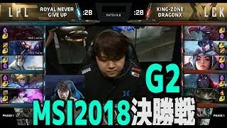 [必見] MSI2018決勝戦 RNG vs KZ 3試合目