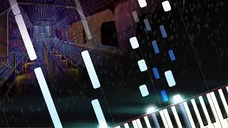 STAR TUNNEL | Space Mountain Queue Music Piano Tutorial