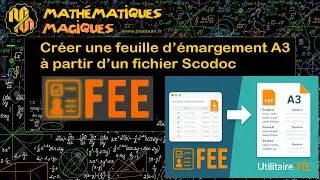🎬 Créer une feuille d’émargement A3 à partir d’un fichier Scodoc — Utilitaire FEE
