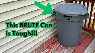 Tough Trash Can? Rubbermaid BRUTE Heavy-Duty Trash/Garbage Can #review #amazon #trash