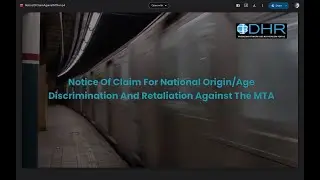 Notice Of Claim For National Origin/Age Discrimination And Retaliation Against The MTA