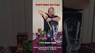 Tiny vs. HUGE Engraved Awards - Size, Detail, and Crystal Shine! #engravedawardvases