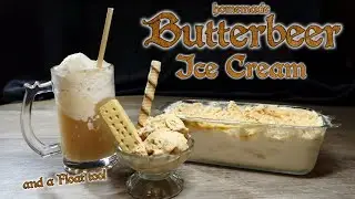 Butterbeer Ice Cream : How to Make Homemade Ice Cream No Machine Required : Butterbeer Float