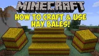 Minecraft: How To Craft & Use Hay Bales! [1.6.2]