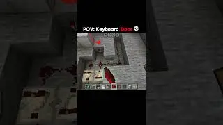 POV: Keyboard Door 💀 #trending #minecraft