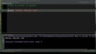 0001: How to print in python?