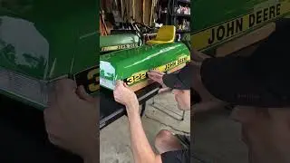 🚜QUICK and EASY John Deere Decal Application  #johndeere322 #johndeere