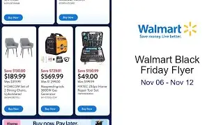 Walmart Black Friday Flyer Nov 06 - Nov 12