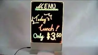 LED Writing Board [MiracleAdBoard - Table type- A4 size] - Neon board, Sign board