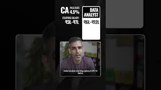 CA vs Data Analyst! REALITY CHECK! | Warikoo Careers #shorts