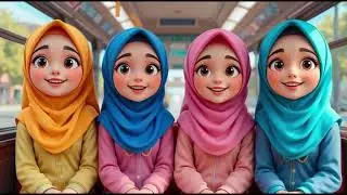 Islamic Wheels on the Bus | Muslim Kids Song | Learn SubhanAllah, Bismillah  #cartoon #3danimation