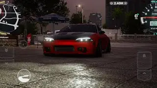 CarX Street mobile: Game play Cruising in Mitsubishi Eclipse (Rose)  