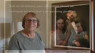 Family Ancestor's Portrait Oil Painting Restoration Los Angeles
