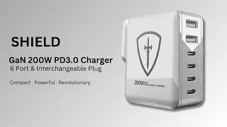 Introducing 200W Shield GAN Charger PD 3.0 4C2A  Adapter - Ultimate Multiport Power Solution