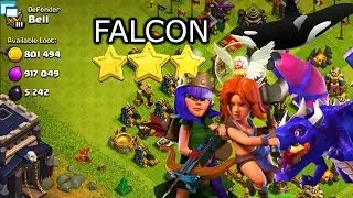 Clash of Clans - Th9 Farming Strategy - FALCON!!! - #2