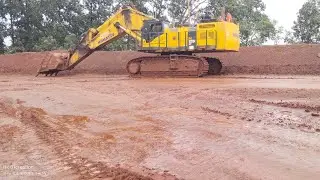 Excavator loading in yellow horse 🐴🐎 #constructionequipment #heavymachinery #@rk01creation87 