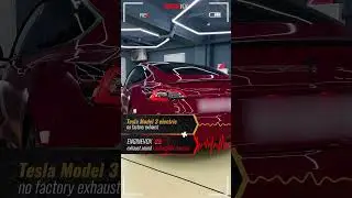 Electronic active sound exhaust system Tesla model 3 electric #ENGINEVOX