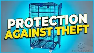 Anti-theft roll container that helps protect goods in storage or during transport (RKM.06)