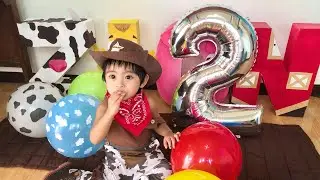 My 2nd Birthday Party 🎂🐮 | Farm Animal Cowboy Theme 🤠