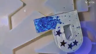 DIY Resin Letter Keychain | Glitter Alphabet Resin Art | Name Keychain Tutorial#art #2026 #resinart