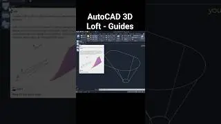 AutoCAD 3D Loft using Guides