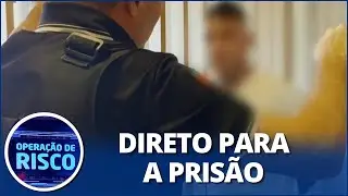 Suspeito fica nervoso durante ação policial: 